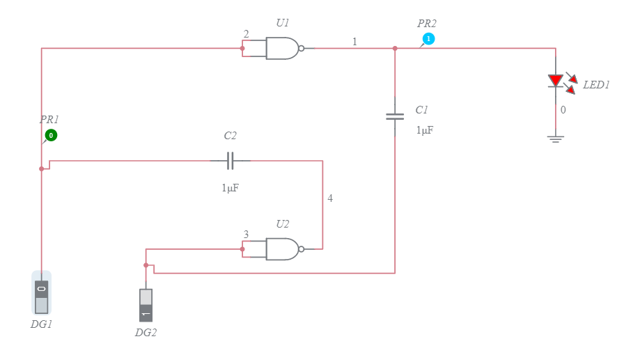 clock generator using nand gate - Multisim Live