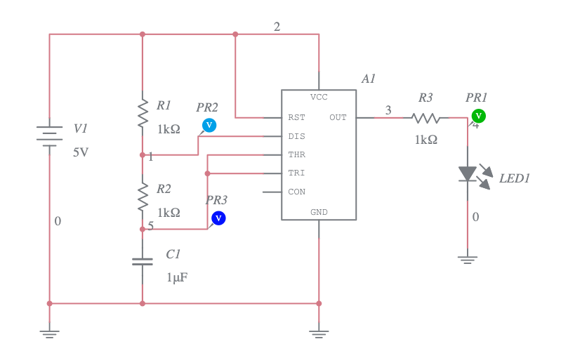 555-Timer-blinking-LED-adjustable - Multisim Live