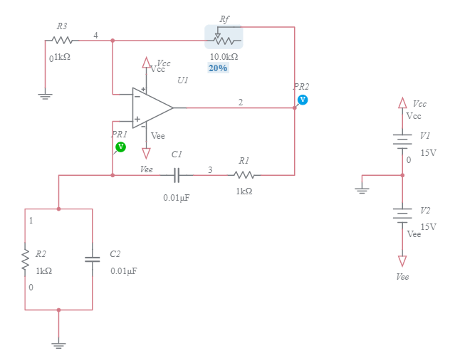 Wien Bridge Oscillator - Multisim Live