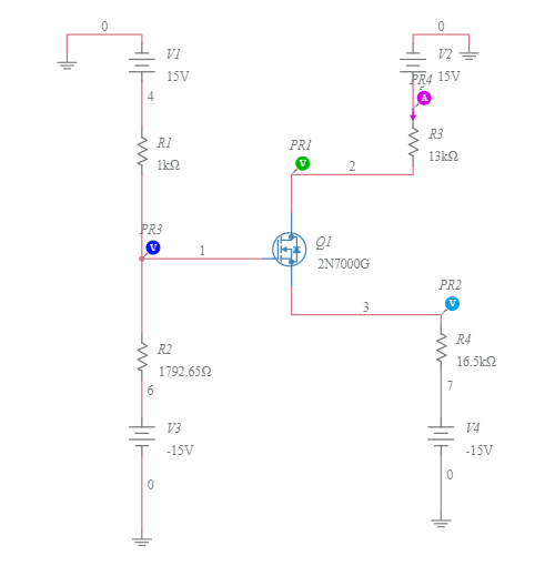 NMOS Triode Mode - Multisim Live