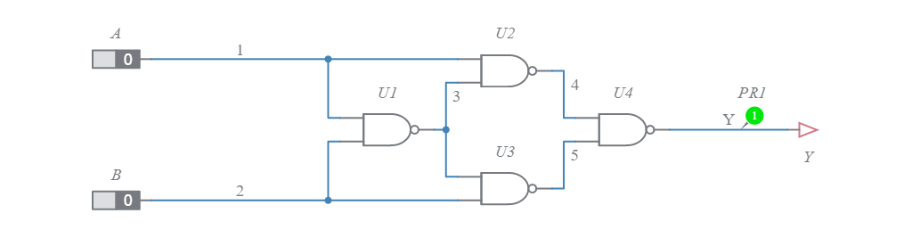 Exclusive OR (XOR) Gate - Multisim Live