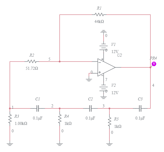 Rc Phase Shift Oscillator Circuit - Circuit Diagram