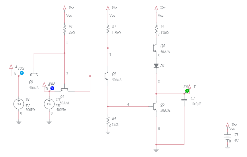 TTL NAND Gate - Multisim Live