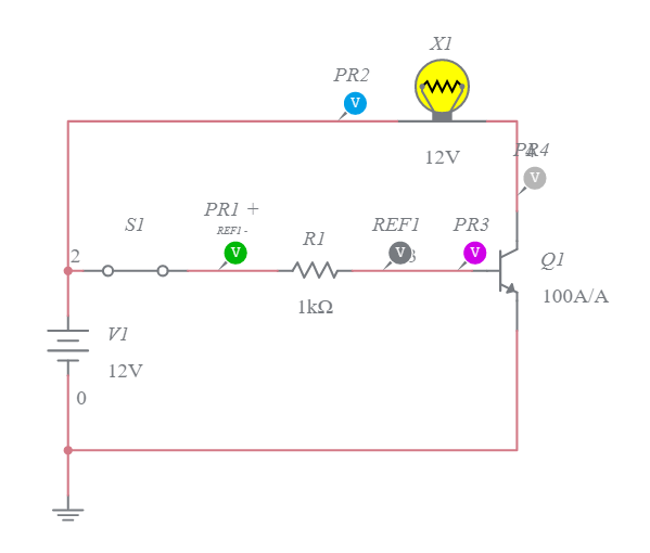 transistor NPN - Multisim Live