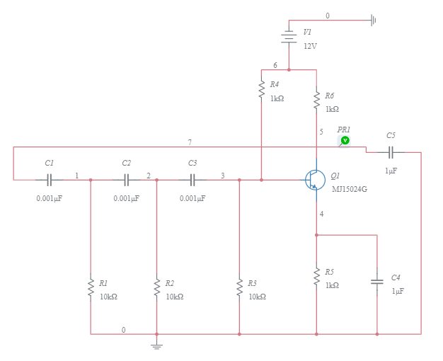 RC Phase shift Oscillator - Multisim Live