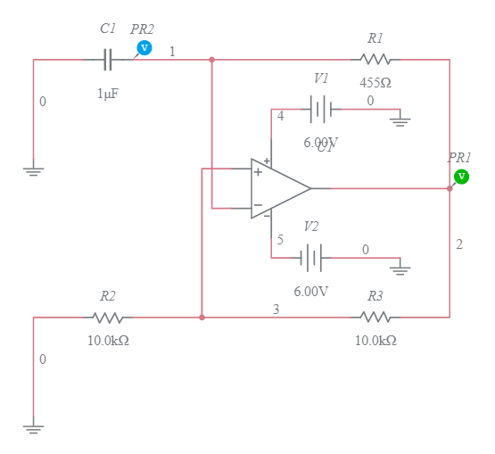 U17EC054 Relaxation Oscillator - Multisim Live