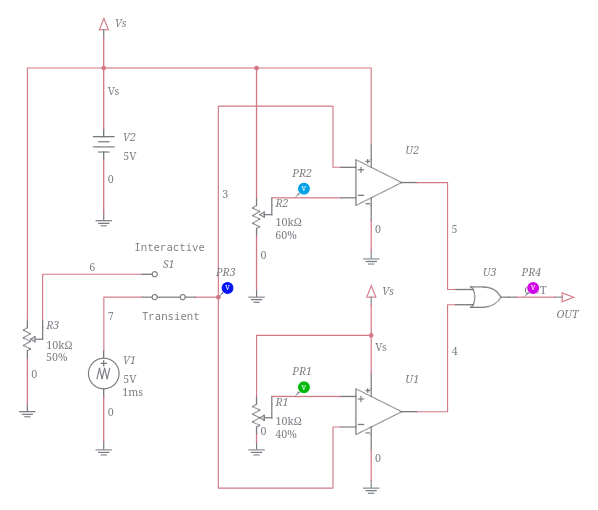 Window Comparator (Logic Output) - Multisim Live