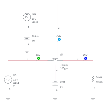 n-Channel JFET Analog Switch - Multisim Live