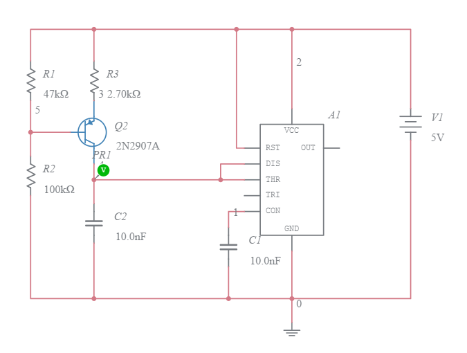 555 timer Triangle wave generator - Multisim Live