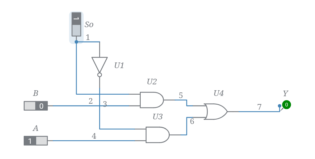 2x1 Multiplexer - Multisim Live