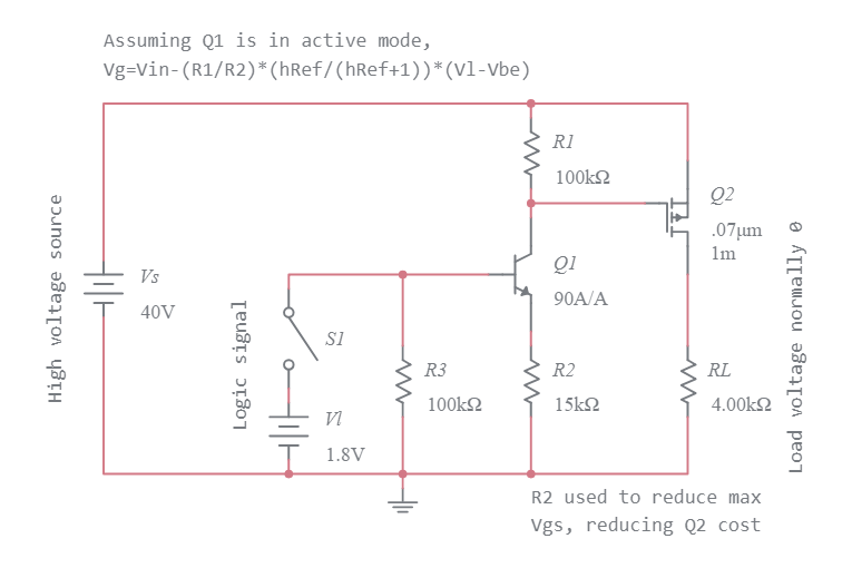 High voltage switch - Multisim Live