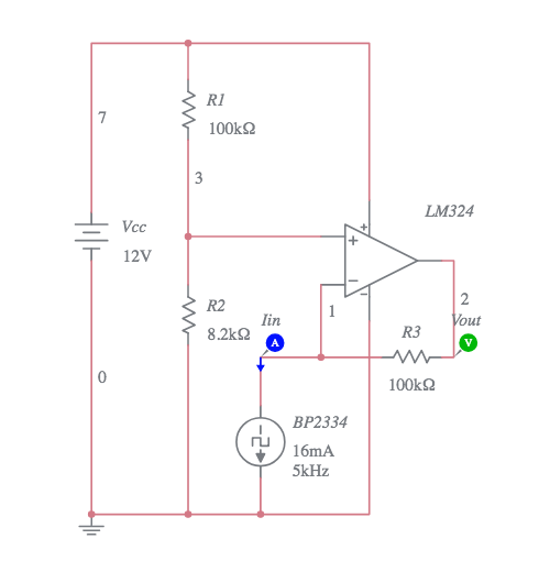 Current to Voltage - Multisim Live