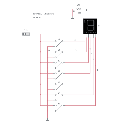 7-Segment Display Indicator - Multisim Live