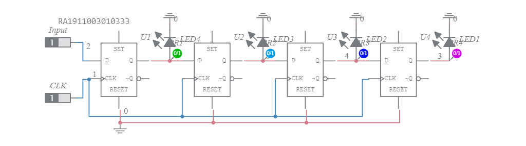 Serial Input Parallel Output Shift Registers Multisim Live 8920