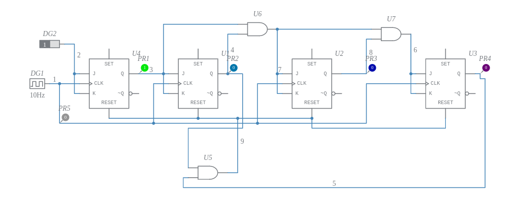 4-Bit Synchronous BCD Counter - Multisim Live