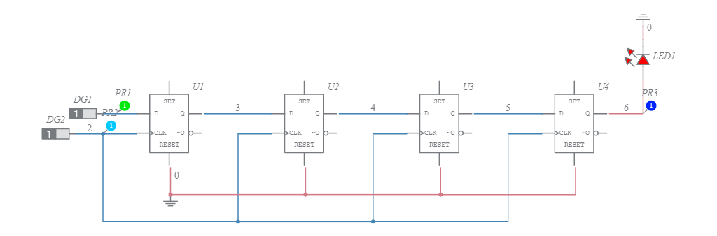 Exp 9 Shift Registers_siso 245 - Multisim Live