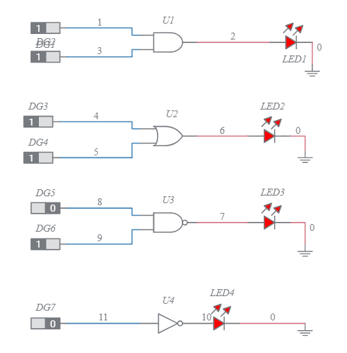 Logic Gates Multisim Live 7227