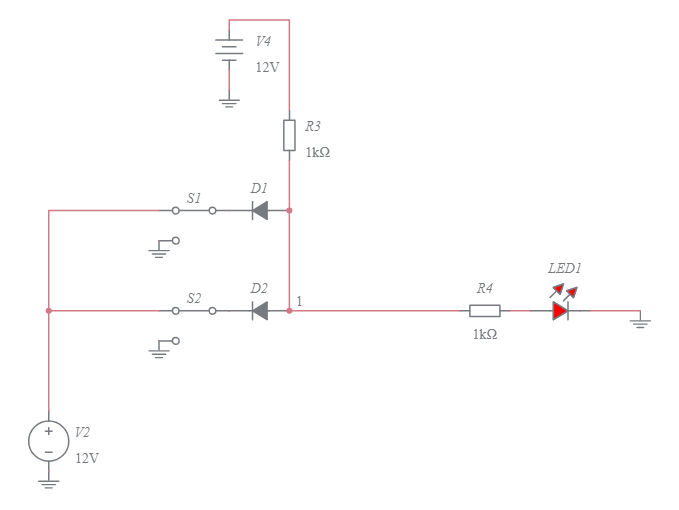 diode AND gate - Multisim Live