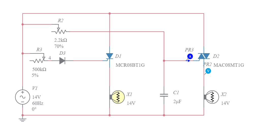 Difference Between SCR and Triac - Multisim Live