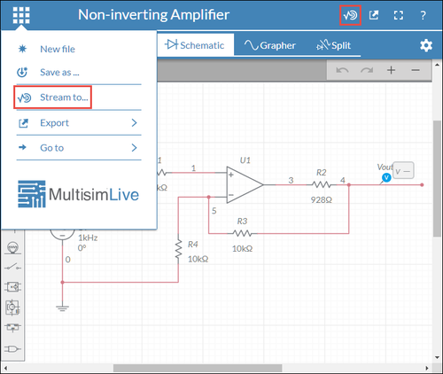 use oscilloscope in multisim