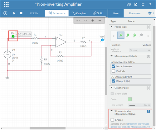 how to find measurement probe on ni multisim 14.1