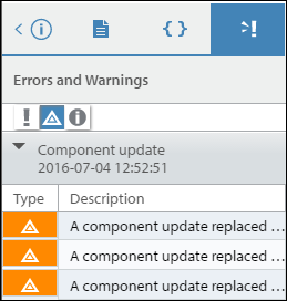 errors and warnings