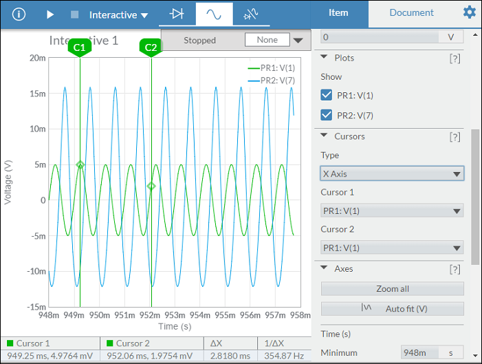 use oscilloscope in multisim